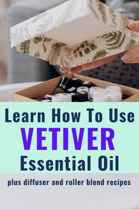 vetiver essential oil blend recipes Veviter Essential Oil Benefits, Vetiver Essential Oil Blends, Vetiver Benefits, Vetiver Diffuser Blends, Essential Oil Sprays Diy, Vetiver Essential Oil Uses, Doterra Vetiver, Essential Oil Roller Blends, Aromatherapy Oil Blends