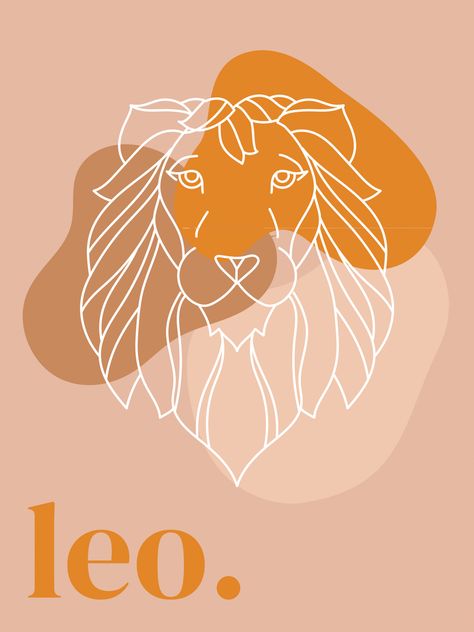 Zodiac Leo Art, Leo Star Sign, Leo Zodiac Sign, Zodiac Cards, Zodiac Leo, Zodiac Art, Zodiac Constellations, Virgo Zodiac, Leo Zodiac