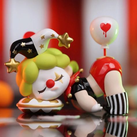 Arte Punk, Guess Bag, Cute Clown, Box Toys, Anime Figurines, Art Style Inspiration, Designer Toys, Blind Box, Gifted Kids