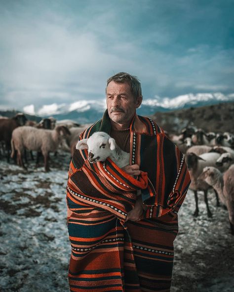 A shepherd in the Rhodope Mountains #bulgaria Dutch Golden Age, Altered Photo, National Dress, We Are The World, People Of The World, Mongolia, Art Movement, People Around The World, National Geographic