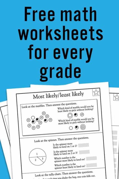 Free Printable Math Worksheets, Printable Math Worksheets, Free Math Worksheets, Math Work, Summer Slide, Summer Learning, Kindergarten Math Worksheets, School Worksheets, Homeschool Math