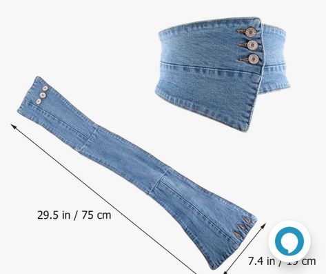 Diy Waist Bag, Denim Corset Belt, Thrifty Fashion, Ropa Upcycling, Clothes Upcycle, Wide Waist Belt, Clothing Pattern Design, Denim Scraps, Denim Bag Diy