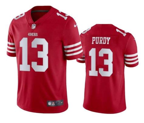 San Francisco 49ers #13 Brock Purdy Red Vapor Untouchable Limited Stitched Football Jersey Check more at https://makedtee.com/product/san-francisco-49ers-13-brock-purdy-red-vapor-untouchable-limited-stitched-football-jersey/ 49ers Jersey Outfit Woman, 49ers Shirts Woman, 49er Jersey, Funny 49ers Shirts, 90s Party Costume, 49ers Sweater, Hiphop Party, 49ers Outfit, Jersey Party