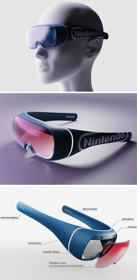 Vr Games Virtual Reality, Virtual Glasses, 90s Nintendo, Gaming Tablet, Vr Design, Industrial Design Portfolio, Futuristic Helmet, Black Widow Avengers, Video Game Devices