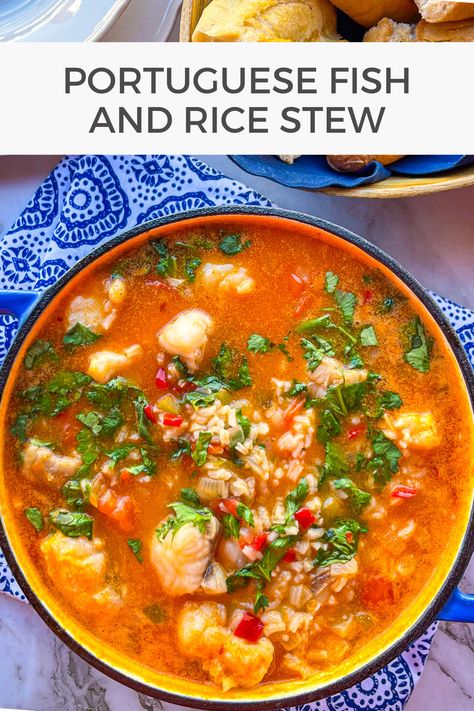 Monkfish Stew, Poor Man's Lobster, Portuguese Seafood, Monkfish Recipes, Fish And Rice, Rice Stew, Lobster Recipe, Seafood Stew Recipes, Fish Stew Recipes