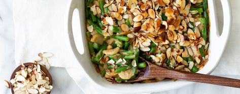 Crunchy French Onion Green Bean Casserole | *Reese Specialty Foods Fresh Green Bean Casserole Recipes, Fresh Green Bean Casserole, Best Green Bean Casserole, The Best Green Beans, Green Bean Casserole Recipe, Greenbean Casserole Recipe, Fresh Green Beans, Kraft Recipes, Green Bean Casserole