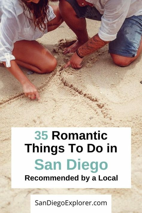 Planning a special date night for your love in San Diego? Here are 35 of the most romantic things to do in San Diego that will make your partner's heart swell. From budget friendly to extraordinary, from adventurous to spectacular, these San Diego Date Ideas are something for every couple. San Diego Romantic Things to do - San Diego Dating - San Diego Date Night - Date Ideas San Diego - Most romantic things to do in San Diego - Where to Propose in San Diego - Fun things to do in San Diego - San Date Ideas San Diego, Fun Date Ideas, San Diego Vacation, Visit San Diego, Couples Travel, Baby Moon, The Perfect Date, Hotel Del Coronado, San Diego Travel