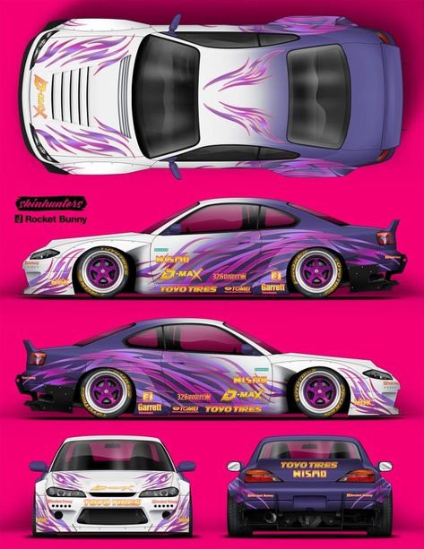 Kereta Sport, Nissan S15, Nissan Silvia S15, Nissan 180sx, Silvia S15, Cars Design, Car Wrap Design, Racing Car Design, Drifting Cars