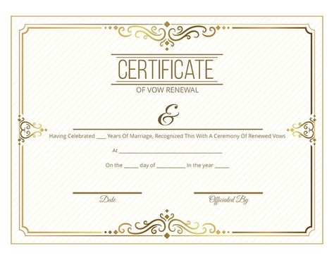 Free Vow Renewal Certificates: Download, Print Today! - IDoStill.com Vow Renewal Certificate, Scroll Templates, Blank Family Tree Template, Perfect Attendance Certificate, Dream Wedding Ceremony, Blank Family Tree, Ceremony Script, Blank Certificate Template, Wedding Verses