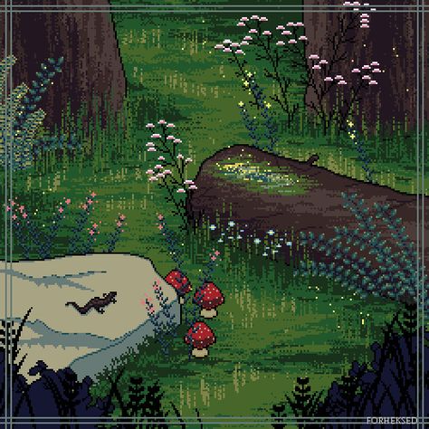 Pixel Kawaii, My Love Photo, Pixel Art Landscape, Piskel Art, Arte Indie, Pixel Art Background, Arte 8 Bits, 8bit Art, Cool Pixel Art