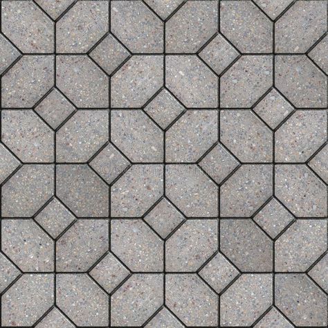 Paving Slabs. Seamless Tileable Texture. stock photo Paving Texture, Paver Blocks, Paving Pattern, Paving Design, Exterior Tiles, Game Textures, Floor Texture, Tile Texture, Brick Texture