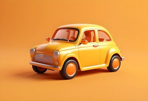 Toy Car Illustration, Yellow Cartoon, Photo Cute, Car Vector, Yellow Car, Cartoon Toys, Car Illustration, Car Cartoon, Flyer Maker