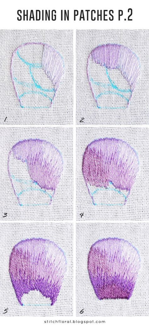 Needlepainting tips part 5: shading in patches #embroidery #handembroidery #stitch #tutorials #needlework Patches Tutorial, Patches Embroidery, Crewel Embroidery Kits, Embroidery Stitches Tutorial, Learn Embroidery, Pola Sulam, Silk Ribbon Embroidery, 자수 디자인, Crewel Embroidery