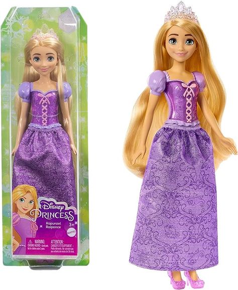 Mattel Disney Princess Rapunzel Fashion Doll Tiara Accessories, Sparkle Outfit, Disney Princess Rapunzel, Disney Princess Dolls, Princess Toys, Rapunzel Fashion, Rapunzel Doll, Removable Skirt, Disney Princess Toys