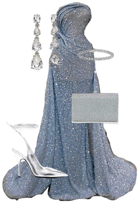 . Outfit | ShopLook Blue Long Prom Dresses, Monday Christmas, Light Sky Blue, Christmas Party Outfits, Eve Dresses, New Years Eve Dresses, Prom Dress Inspiration, Long Prom Dresses, Pretty Prom Dresses