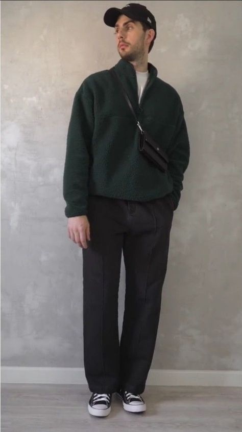 Menswear Winter 23, Smart Casual Work Outfit Winter, Mens Street Style Winter, Minimal Streetwear, Converse Outfit, Pants Outfit Men, Spring Outfits Men, Japan Outfit, Street Style Outfits Men