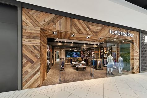 Icebreaker Announces Fall 2017 Canadian Expansion [Photos]  The New Zealand-based retailer will open its 10th 'TouchLab' this fall with a new look, with plans to open 1-2 Canadian locations per year. Outdoor Store Design, Airport Retail, Ski Store, Patagonia Shop, Field Marketing, Colorado Design, Camping Store, Camping Shop, Office Photos