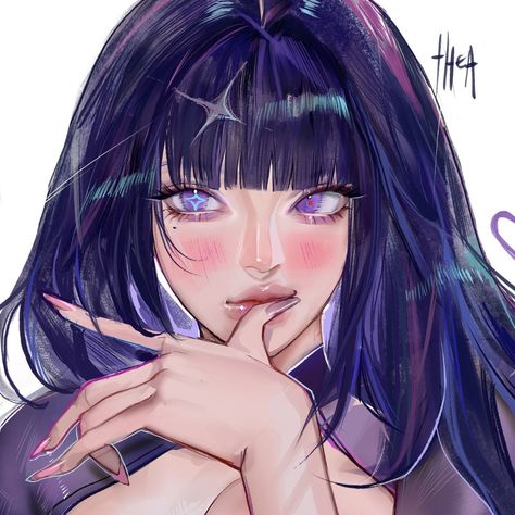 Art by @thearyvki | on twt! Yandere Manga, Cute Anime Profile Pictures, Digital Art Anime, Purple Hair, Girl Icons, Cute Anime Couples, Pretty Art, Cute Icons, Anime Character Design