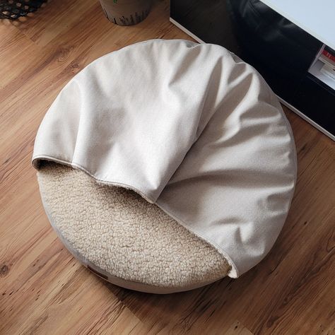 Dog Snuggle Bed, Preppy Finds, Dog Cave Bed, Cozy Cave Dog Bed, Cave Dog Bed, Dog Cave, Cave Bed, Nest Bed, Furniture Fabrics