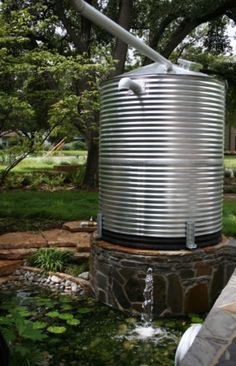 Ideas Terraza, Water Collection System, Water Catchment, Rain Harvesting, Water From Air, Rainwater Harvesting System, Garden Wallpaper, Water Collection, Rainwater Harvesting