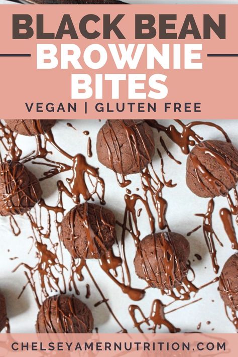 These black bean brownie bites are incredible! Seriously, no one will guess that these healthy brownie bites are made with beans and are good for you. This healthy dessert recipe is vegan and gluten free, and is great for kids and adults alike. Healthy Brownie Bites, Brownie Balls, Whole 30 Dessert, Healthy Brownie, Raw Brownies, Seed Cycling, Black Bean Brownies, Bean Brownies, Protein Brownies