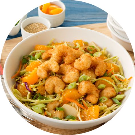 Shrimp Salad Recipe, Ginger Salad Dressings, Shrimp Salad Recipes, Popcorn Shrimp, Crispy Shrimp, Grape Salad, Asian Salad, Summer Corn Salad, Yummy Salad Recipes