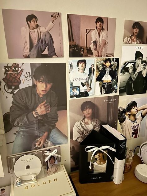 Jungkook Room Decor, Kpop Wall Decor Aesthetic, Bts Room, Army Room Decor, Army Room, Pinterest Room Decor, Girly Room, Room Deco, Cozy Room Decor