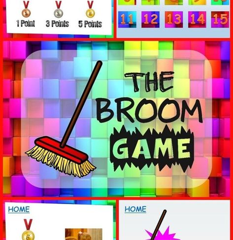 The Broom Game Template - Teachaboo Game Template, Broom And Dustpan, School Tips, School Hacks, Tornado, Games To Play, Tools