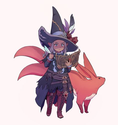 Michelle Wong on Twitter: "first thing I did upon resubbing was update my summoner glamour… " Witch Characters, Final Fantasy Art, Dungeons And Dragons Characters, Dnd Art, Arte Sketchbook, Witch Art, Arte Fantasy, A Witch, Fantasy Inspiration