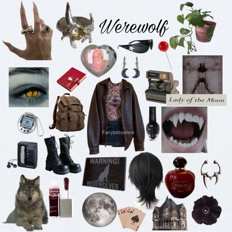 Werewolf Style Outfits, Werewolfcore Outfit, Werewolf Core Outfits, Werewolf Girl Aesthetic, Werewolf Outfit Aesthetic, Werewolf Clothes, Werewolf Aesthetic Outfit, Werewolf Outfit, Cryptidcore Outfit