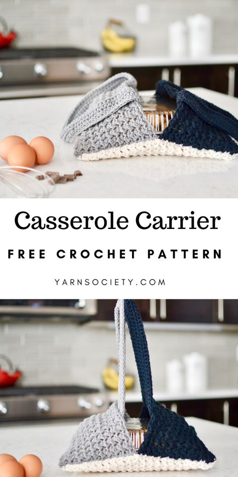 November Crochet, Crochet Dessert, Casserole Carrier, Crochet Kitchen, Crochet Dishcloths, Crochet Home Decor, Quick Crochet, Crochet For Home, Crochet Home