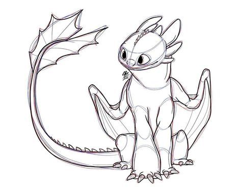 Toothless Sketch, Toothless Drawing, Easy Dragon Drawings, Httyd Art, Dragon Sketch, Arte Sketchbook, Dragon Artwork, Cute Dragons, Dragon Drawing