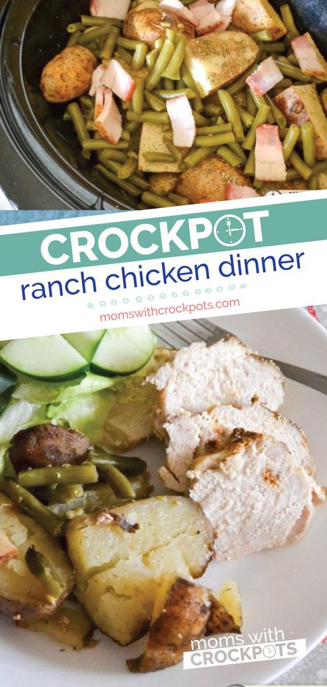 Crockpot Ranch Chicken, Dump And Go Crockpot, Ranch Chicken Crockpot, Potatoes And Veggies, Easy Crockpot Recipes Healthy, Chicken Crockpot Recipes Healthy, Chicken Crockpot Recipes Easy, Crockpot Dinners, Chicken Crockpot