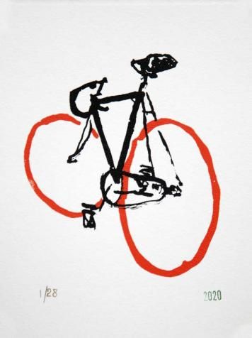 Track Bike Red and Black 4 Bike Art Drawing, Cycling Art Drawing, Bike Art Print, Bicycle Art Print, Bicycle Tattoo, Illustration Simple, Bike Drawing, Bike Tattoos, Cycling Posters