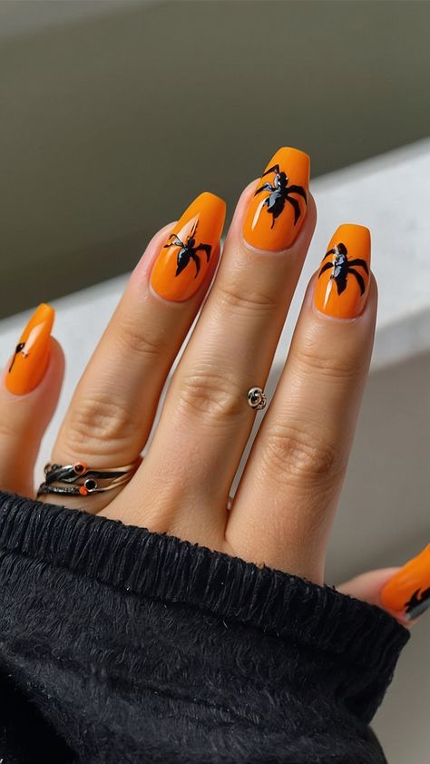 Celebrate Halloween with these spooky nail designs Get inspired by some cute simple and trendy black red and pink Halloween nail art ideas These designs are easy short and perfect for a subtle touch of Halloween spirit Spooky Nail Designs, To Be A Witch, Spooky Nail, Halloween Nail Art Ideas, Be A Witch, Festive Look, Spooky Designs, Halloween Magic, Halloween Nail