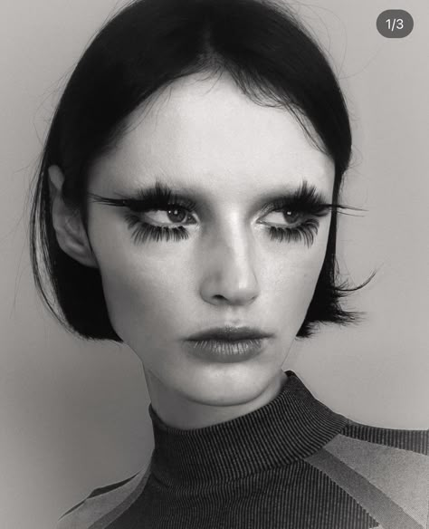 Black And White Makeup, Mekap Mata, Room Makeup, Punk Makeup, Long Eyelashes, Swag Makeup, Ethereal Makeup, Goth Makeup, Beauty Shoot