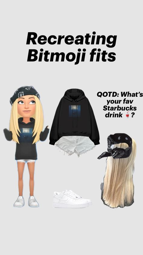 Recreating Bitmoji fits !!! Btw I know I probably did this Bitmoji already but I thought that this outfit is more promising so yeah!!! #fyp #outfitinspo #outfit #recreatingoutfit #bitmojifit #qotd Alt Bitmoji Outfits, Fall Bitmoji Outfits, Pretty Bitmoji Ideas, Bitmoji Fits, Cute Snapchat Bitmoji Ideas, Snapchat Bitmoji, Bitmoji Outfits, Starbucks Drinks, I Know