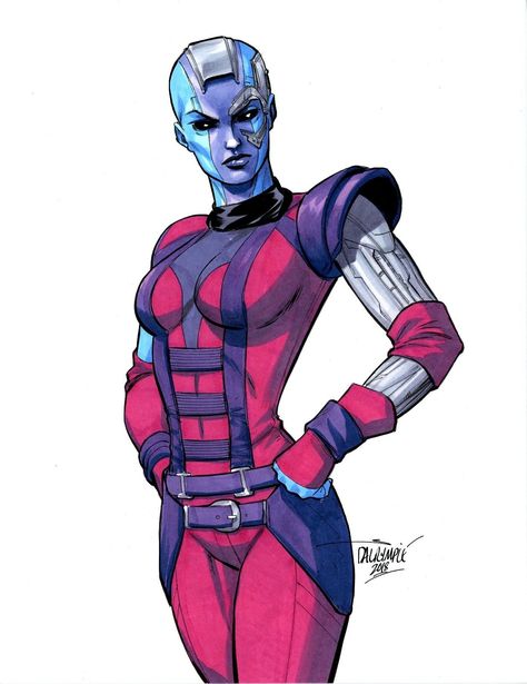 Nebula by Scott Dalrymple Nebula Marvel Fanart, 616 Peter Parker, Villains Drawing, Default Wallpaper, Marvel Universe Art, Nebula Marvel, Scott Dalrymple, Comic Book Girl, Marvel And Dc Characters