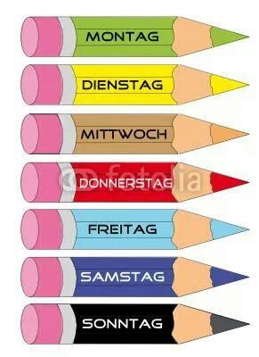 Days of the Week Days Of The Week In German, German Days Of The Week, German Language Learning, German Language, Language Learning, Growth Mindset, Kindergarten, Coaching, Quick Saves