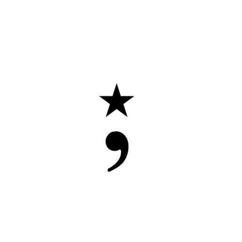 Star Semicolon Tattoo, 2 Inch Tattoo Ideas, Small Tattoo Ideas For Guys, Cute Little Tattoos, Stylist Tattoos, Poke Tattoo, Piercings And Tattoos, Dream Tattoos, Tattoo S