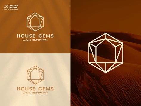 Gem Logo Design Ideas, Gemstone Logo Design, Jewelry Design Logo, Crystal Logo Design Ideas, Diamond Logo Design Ideas, Diamond Branding, Crystal Logo Design, Ruby Logo, Gemstone Logo