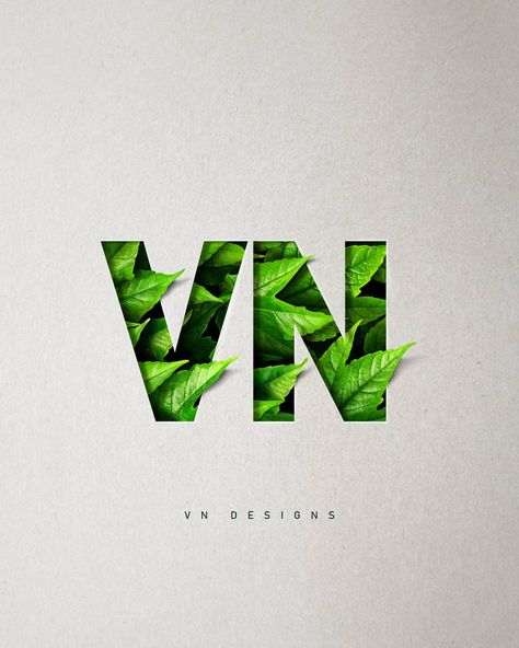 Naturally VN 🌿 | @thevndesigns . . . . . . . . . . . #leaf #vn #paper #nature #ecology #grow #flora #tropical #creativity #illustration… Leaf Graphic Design, Leaf Typography, Green Pantry, Creativity Illustration, Leaf Graphic, Sustainable Brands, Graphic Design Poster, Ecology, Pantry