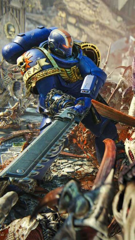 Space Marine 2 Wallpaper Space Marine 2 Wallpaper, Warhammer 40k Wallpaper Phone, Ultramarines 40k Art, Warhammer 40000 Wallpaper, Warhammer Ultramarines, Warhammer 40k Wallpaper, 40k Wallpaper, Space Marine Armor, Robot Soldiers