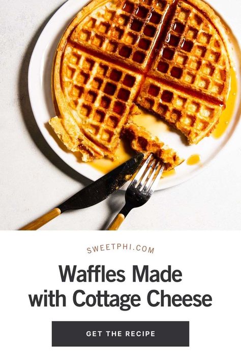 These waffles made with cottage cheese are such perfection. Crispy on the outside and fully on the inside, extra protein because of the cottage cheese and my kids absolutely love them for breakfast! Find this waffle recipe on the blog! Cottage Cheese Waffle Recipe, Cottage Cheese Waffles, Meal Planning Recipes Healthy, Morning Recipes, Wisconsin Food, Cheese Waffles, Kid Approved Meals, Yummy Fall Recipes, Extra Protein