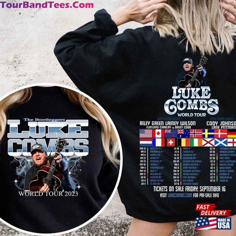 Country Music Shirt, Music Sweatshirts, Country Music Shirts, Tour Merch, World Tour, Top Trends, Country Music, Fashion Store, Cool Shirts