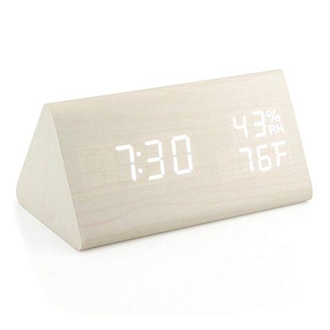 Bedroom Desks, Clock Decor Ideas, Led Digital Clock, Clock For Bedroom, Table Alarm Clock, Bedroom Clocks, Clock Wood, Door Shoe Organizer, Digital Wall Clock