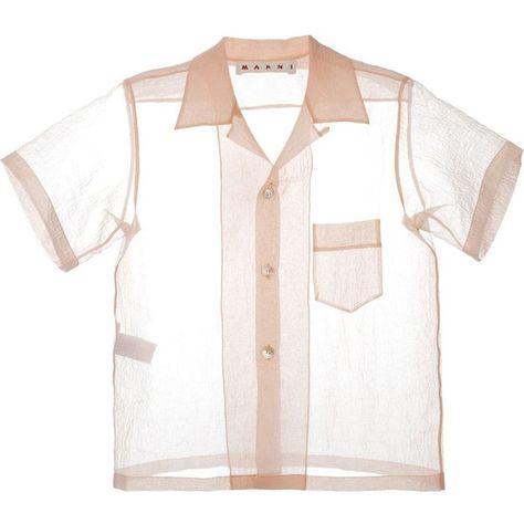 Marni sheer short sleeve shirt ($485) ❤ liked on Polyvore featuring tops, shirts, short sleeve collared shirt, white collar shirt, collar top, sheer white shirt and button front shirt Sheer White Shirt, White Collar Shirt, Short Sleeve Collared Shirt, White Collared Blouse, White Sheer Top, Sheer White Blouse, White Short Sleeve Blouse, Sheer Clothing, White Short Sleeve Shirt