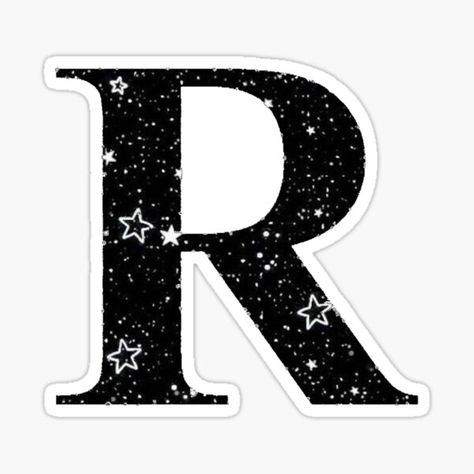 Letter R Lettering, Star Lettering, R Sticker, Letter Background, Scrapbook Alphabet, Space Stickers, R Letter, Computer Icons, Medical Pictures