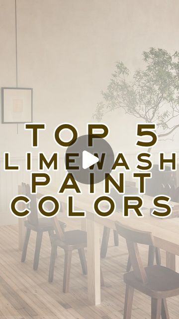 Loren Kreiss on Instagram: "Here are the top 5 limewash paint colors to use in your home.

#limewash #paintcolors #paintideas #interiordesigntrends #interiordesigninspiration #homerenovations #luxuryhomedesign" Best Limewash Color, Wall Paint Limewash, Vasari Lime Paint Colors, Limewash Oak Cabinets, Japandi Wall Color Palette, Limewash Colors Interior, Limewash Wall Colors, Lime Wash Accent Wall Living Room, Limewash Bathroom Ideas