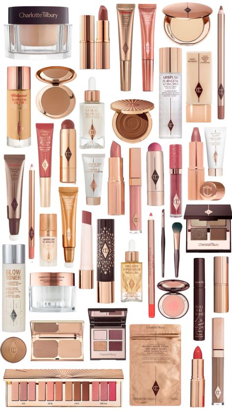 #charlottetilbury #brand #makeup #girlhood Glamour Makeup Looks, Makeup Shopping List, Makeup Beauty Room, Sensitive Skin Makeup, Preppy Makeup, Brand Makeup, Makeup Order, Makeup Bag Essentials, Sephora Skin Care